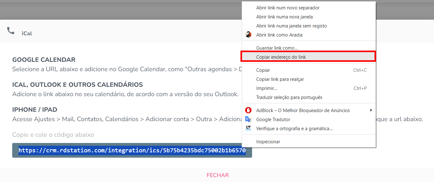 Como imprimir um calendário do Google Calendar?