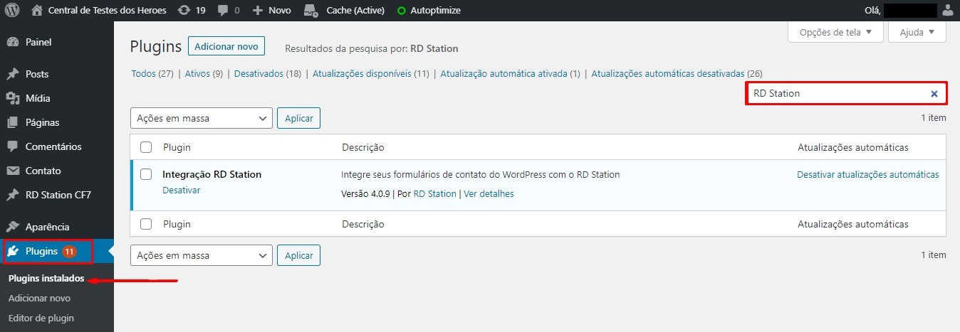 Atualizar o plugin do Wordpress para a API 2.0