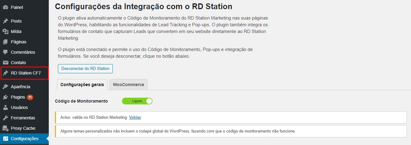 Atualizar o plugin do Wordpress para a API 2.0