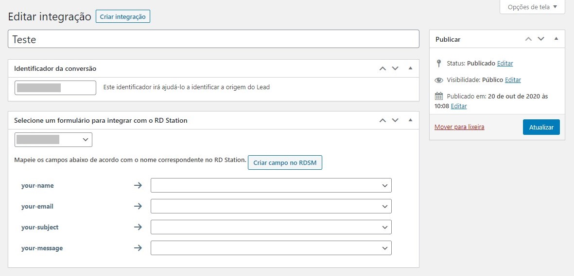 Atualizar o plugin do Wordpress para a API 2.0