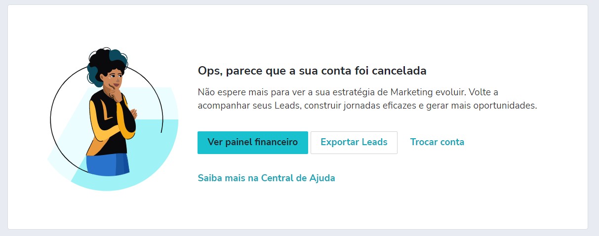 Não consigo cancelar uma assinatura que está prevista para ser