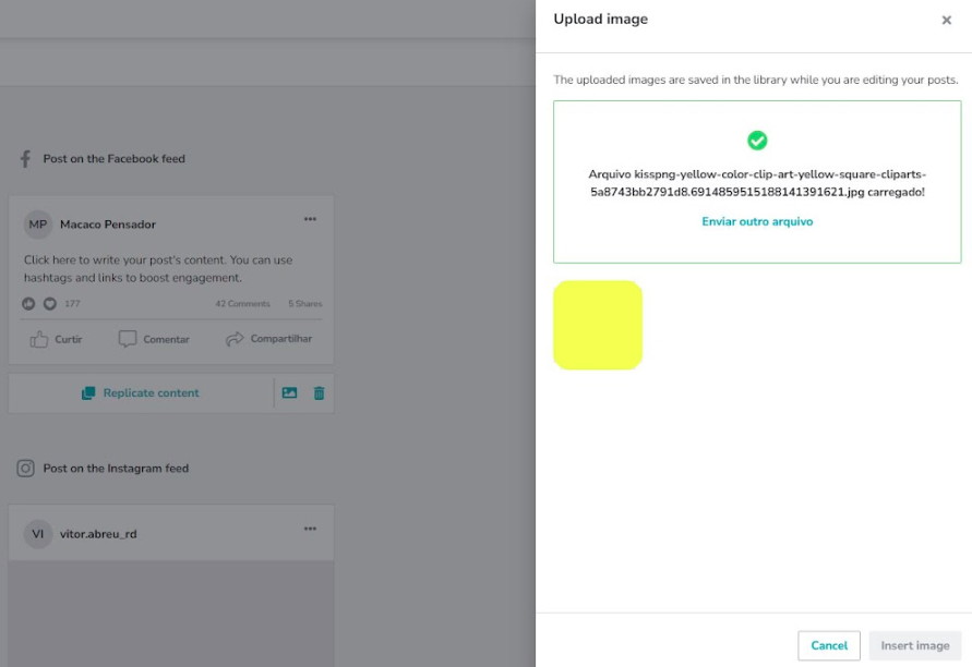 How does the Social Media Posts feature work?