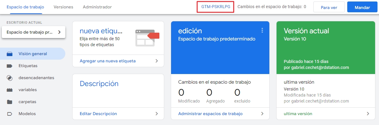Instalar Google Tag Manager en Landing Pages