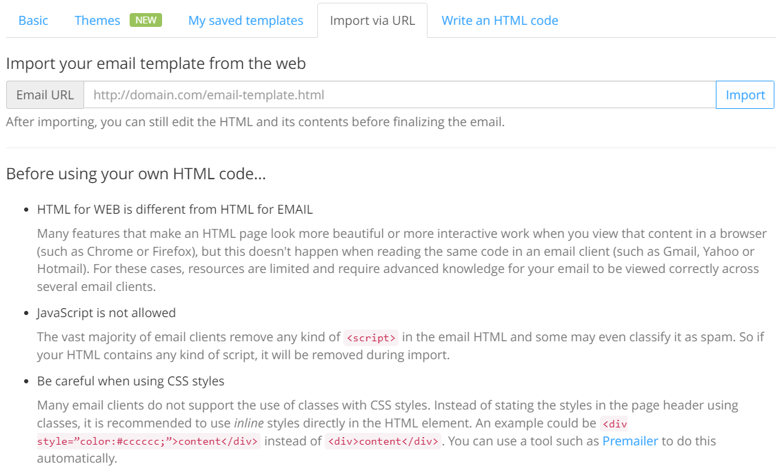 Create an email